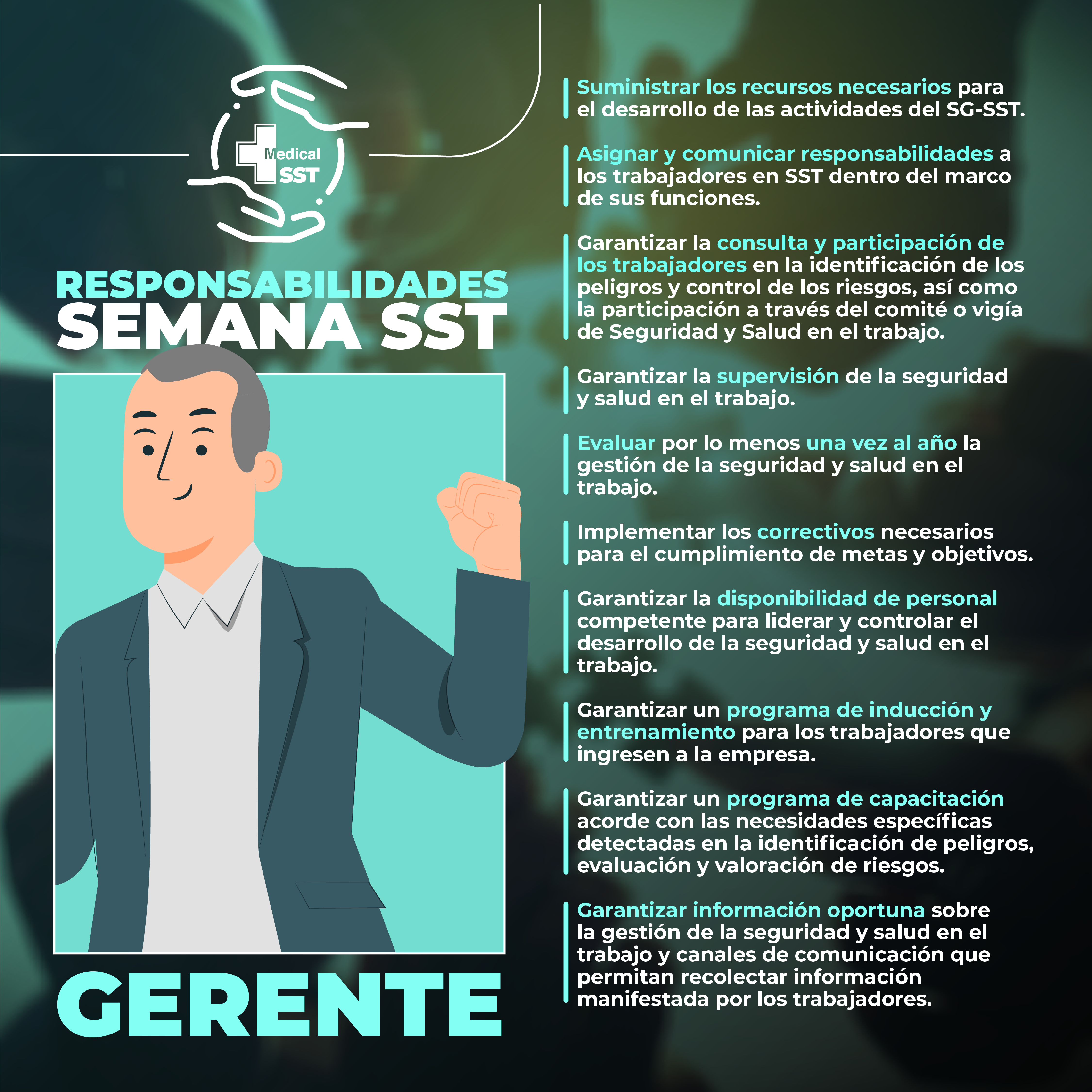 Responsabilidades Gerente