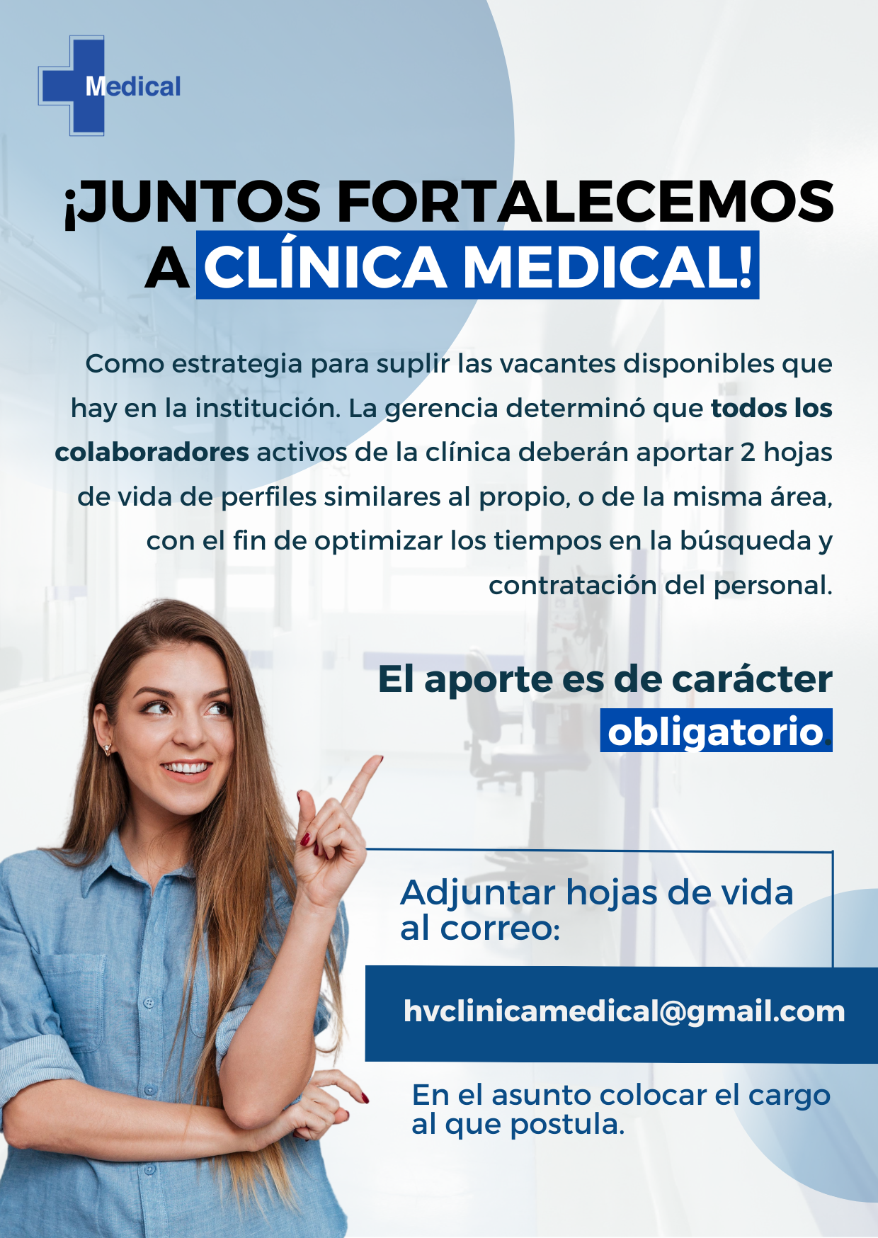 Tarjeta para anuncio vendedor comercial moderno azul 4